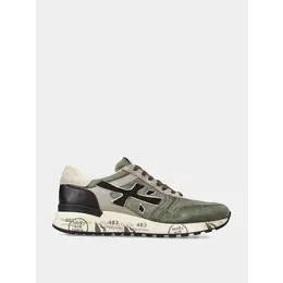 PREMIATA: Зелёные кроссовки  Mick