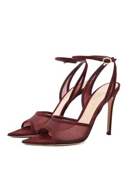 Gianvito Rossi: Бордовые босоножки 