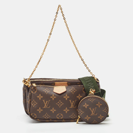 Louis Vuitton: Сумка  Pochette цвета хаки