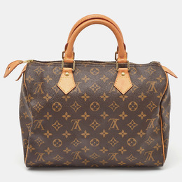 Louis Vuitton: Коричневая сумка  Speedy 30