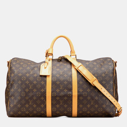 Louis Vuitton: Коричневая сумка  Keepall