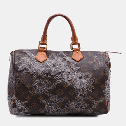 Louis Vuitton: Коричневая сумка  Speedy 30