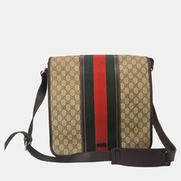 Gucci: Сумка  GG Supreme в полоску