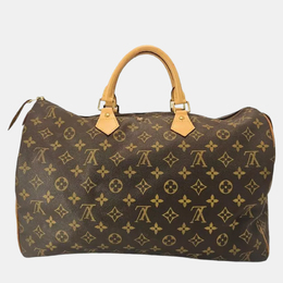 Louis Vuitton: Коричневая сумка  Speedy