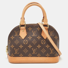 Louis Vuitton: Коричневая сумка  Alma BB