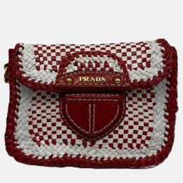 Prada: Белая сумка через плечо 