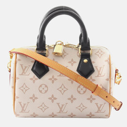 Louis Vuitton: Белая сумка  Speedy