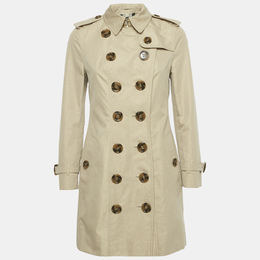 Burberry: Бежевый плащ 