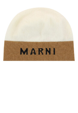 Marni: Белая шапка 