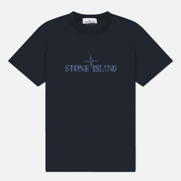 Stone Island: Синяя футболка 