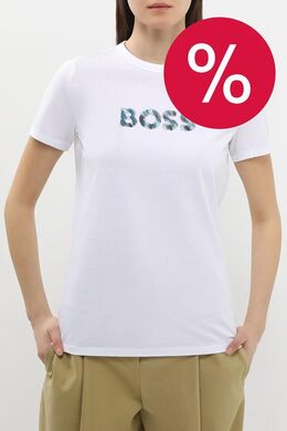 BOSS: Хлопковая футболка 