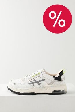 PREMIATA: Белые кроссовки  Drake
