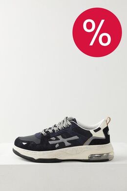 PREMIATA: Синие кроссовки  Drake