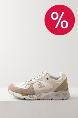 PREMIATA: Бежевые кроссовки  Mase