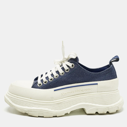 Alexander McQueen: Голубые кроссовки  Tread Slick