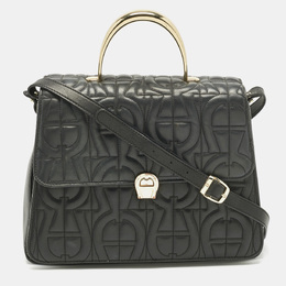 Aigner: Чёрная сумка на руку 