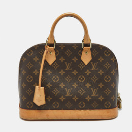 Louis Vuitton: Коричневая сумка 