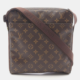 Louis Vuitton: Коричневая сумка через плечо 