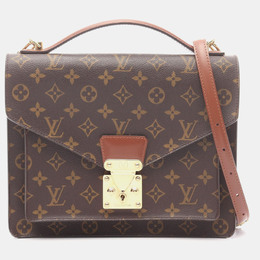 Louis Vuitton: Коричневая сумка через плечо 