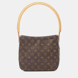 Louis Vuitton: Коричневая сумка  Looping