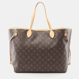 Louis Vuitton: Коричневая сумка-шоппер  Neverfull