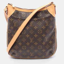 Louis Vuitton: Коричневая сумка через плечо 