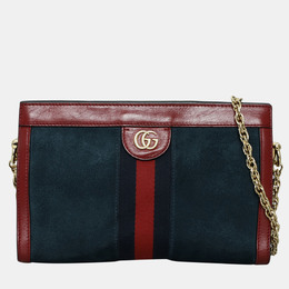 Gucci: Клатч  Ophidia в полоску