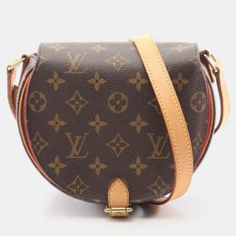 Louis Vuitton: Коричневая сумка через плечо 