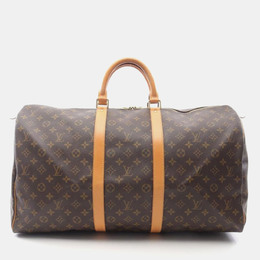 Louis Vuitton: Коричневая дорожная сумка  Keepall