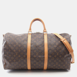 Louis Vuitton: Коричневая дорожная сумка  Keepall