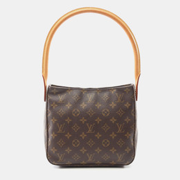 Louis Vuitton: Коричневая сумка  Looping