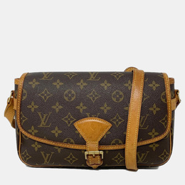 Louis Vuitton: Коричневая сумка через плечо 