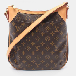 Louis Vuitton: Коричневая сумка через плечо 