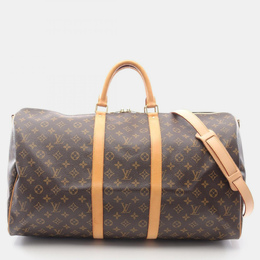 Louis Vuitton: Коричневая дорожная сумка  Keepall