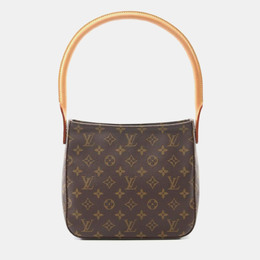 Louis Vuitton: Коричневая сумка  Looping