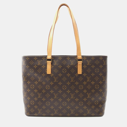 Louis Vuitton: Коричневая сумка-шоппер 