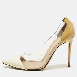 Gianvito Rossi: Бежевые туфли  Plexi