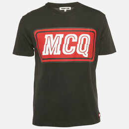 McQ by Alexander McQueen: Чёрная футболка 