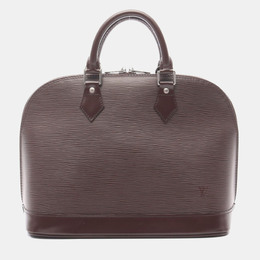 Louis Vuitton: Коричневая сумка  Épi