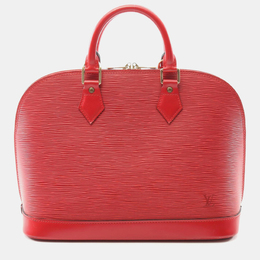 Louis Vuitton: Красная сумка на руку  Épi