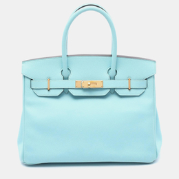 Hermes: Голубая сумка  Birkin 30