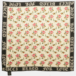 Gucci: Шарф  Blind For Love с растительным принтом