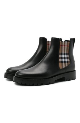 Burberry: Чёрные ботинки 
