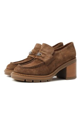 Casadei: Коричневые туфли 