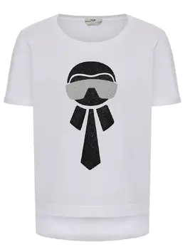 FENDI: Хлопковая футболка 