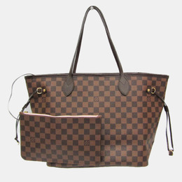 Louis Vuitton: Тёмная сумка-шоппер  Neverfull MM