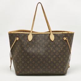 Louis Vuitton: Коричневая сумка  Neverfull