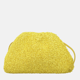 Bottega Veneta: Жёлтая сумка  Mini Pouch