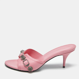 Balenciaga: Розовые сандалии  Le Cagole