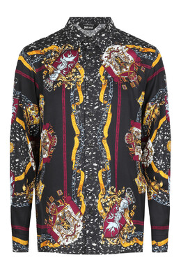 Just Cavalli: Чёрная рубашка 